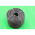 Recycled material Black color 3mm*200yds/coil pe pp 3-strands twisted rope